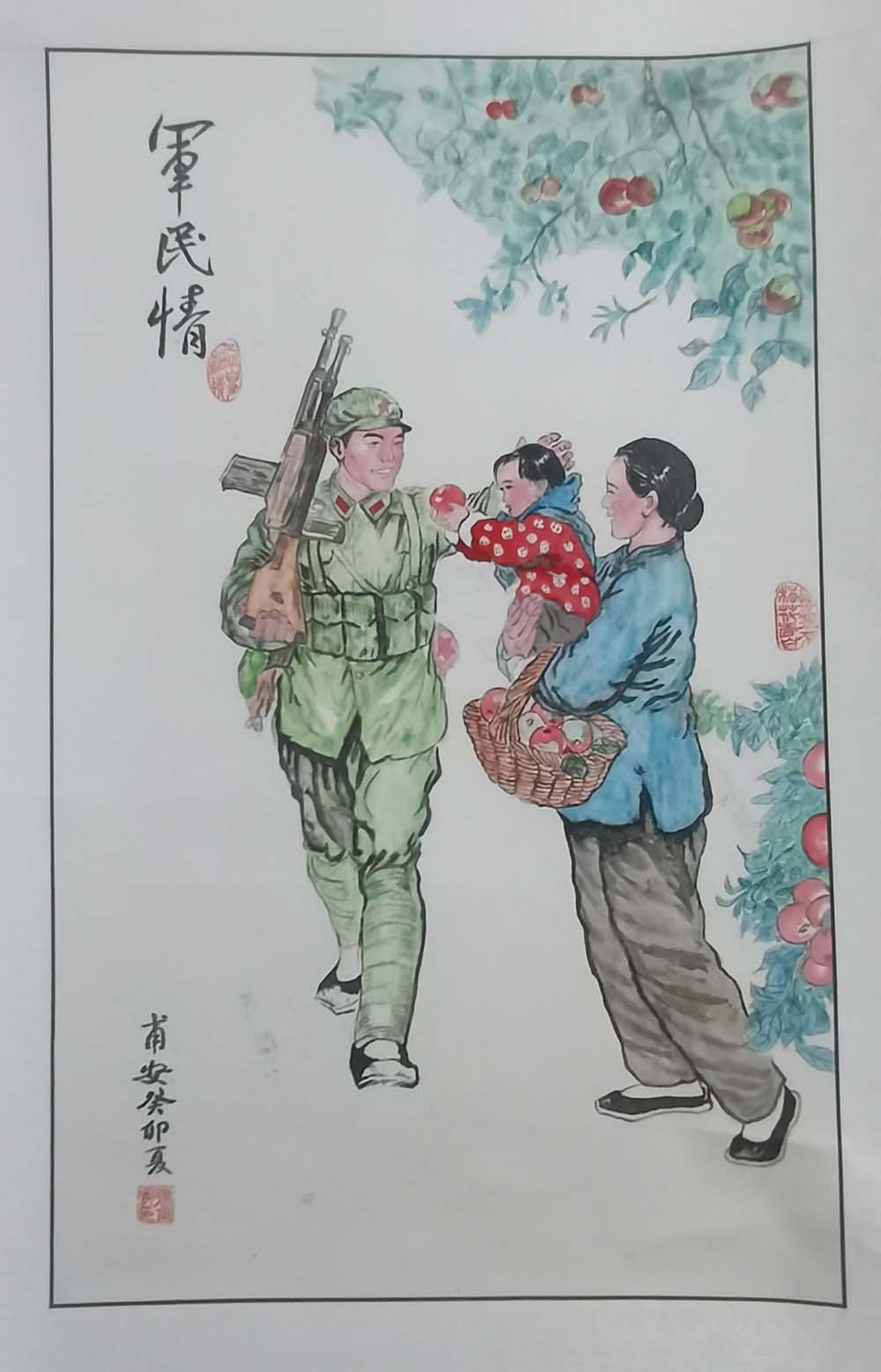 农大路军休所军休干部书画展作品选登